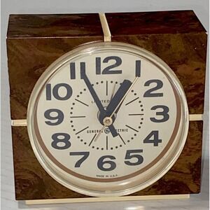 Vtg MCM GE Alarm Clock Model 7416-3 USA Electric -  Works Great